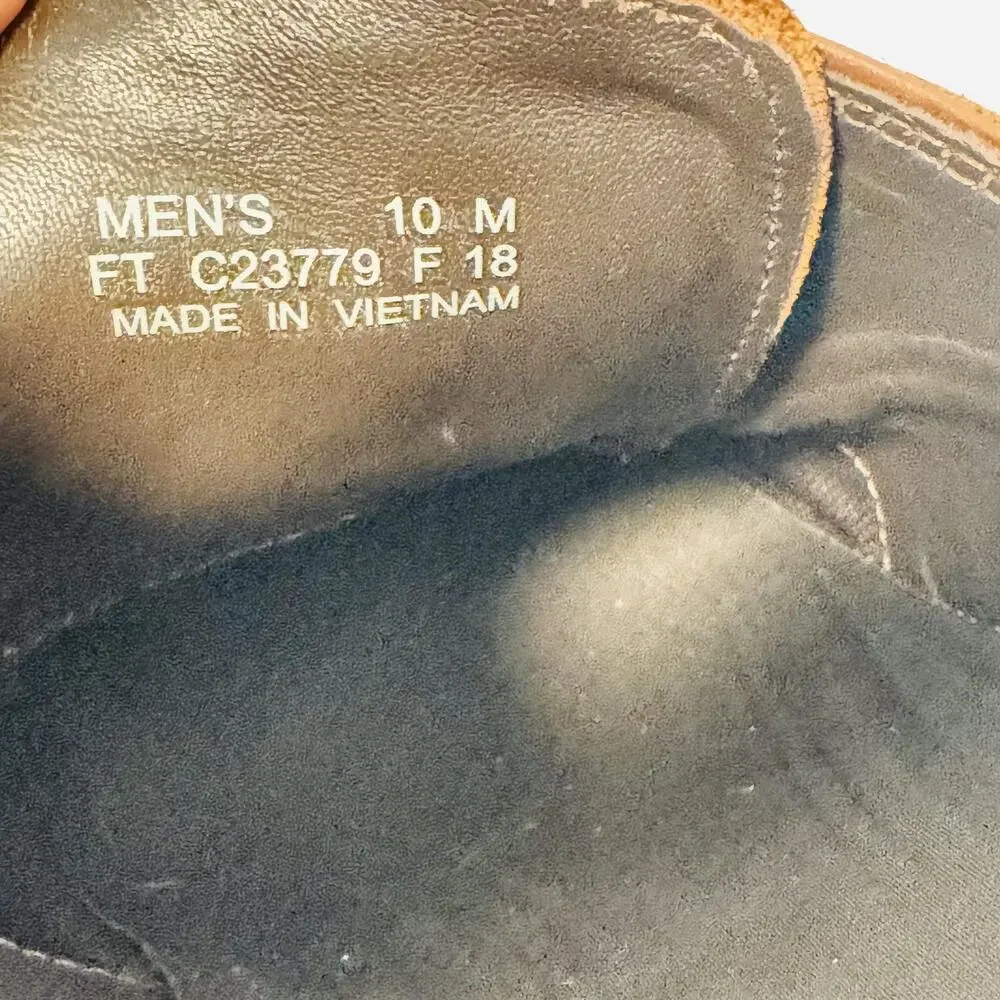 Cole Haan Shoes Mens 10 Brown Leather Derby Oxford Dress Apron Split Toe Casual